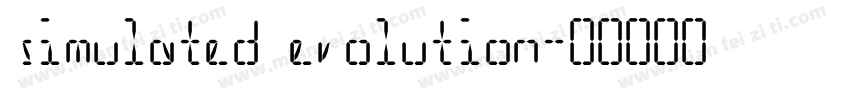 simulated evolution字体转换